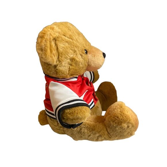 FAO Schwarz 12” Varsity Jacket Football Player Stuffed Teddy Bear Plush - Picture 3 of 14